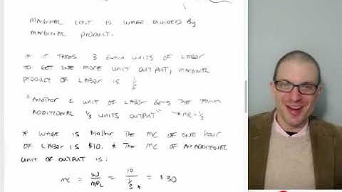 Intermediate Micro: Link Between Production Technology & Costs