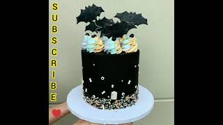 Bat Hanging In Beautiful Cake Happy Birthday CAKE Yummy Food