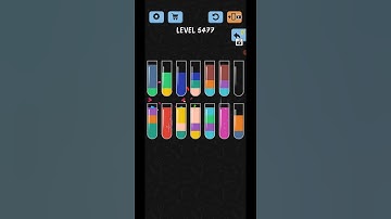 Water Color Sort Level 5477 Gameplay Solution WalkThrough