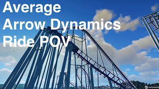 Average Arrow Dynamics Roller Coaster | POV | Planet Coaster 2