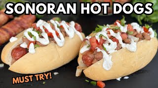 Sonoran Hot Dogs with Homemade Pinto Beans