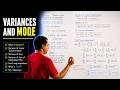 8. Variances and Mode.
