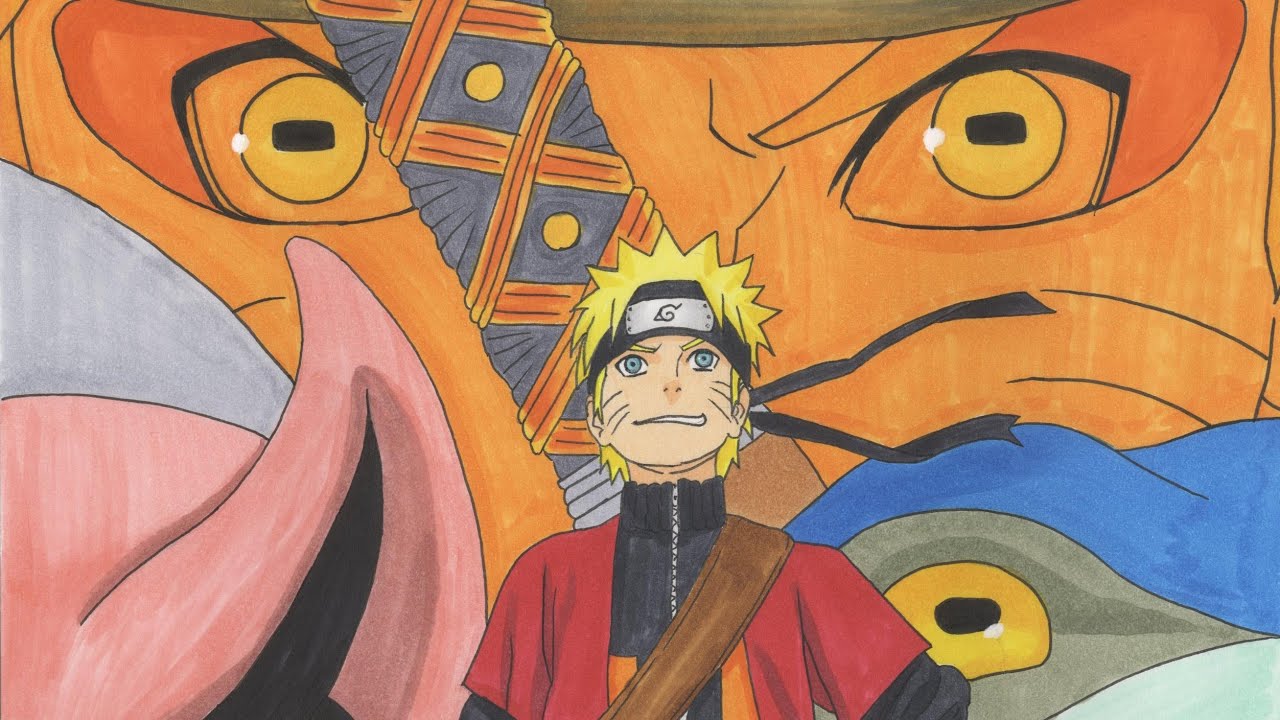 Drawing Naruto Sage Mode - YouTube