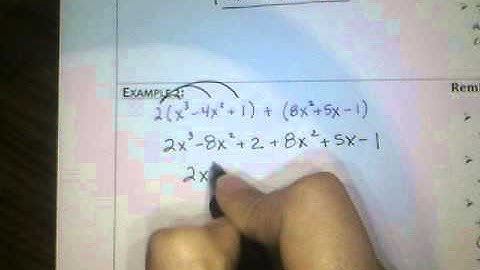 Unit 4. Day 3 Add and Subtract Polynomials (Basic)