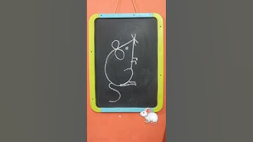 Cute mouse drawing with numbers #art #mouse #shorts #artyscales #viralvideos