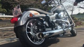 FXDL2016 COBRA 2in to1 slip on exhaust Sound 1 20170320