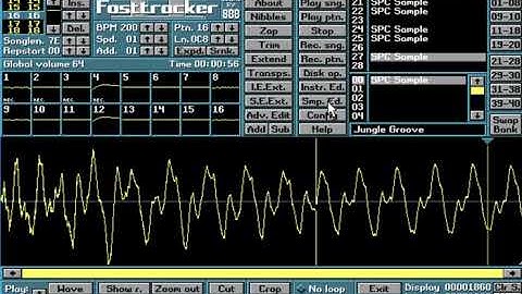 Snes SPC/SPC700 file conversion,real Snes Samples,Donkey Kong Country,Jungle Groove Showcase