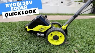 2022 Ryobi 36v Ground Mount Lawn Edger Quick Look! Does it cut?