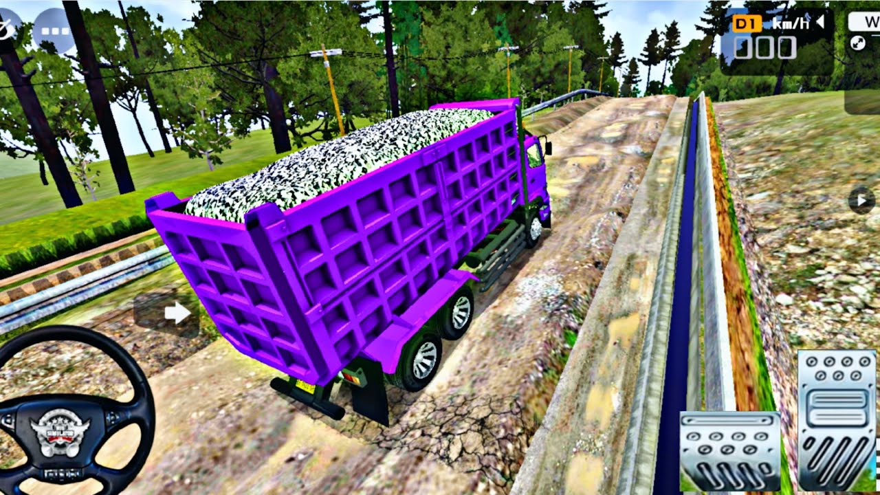 💥Hino 500 dump truck offroad driving in bus simulator indonesia,  #Hino500dumptruck| rokygamer2.1