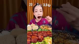 Eating Challenge 20 meat 3 porcupine 3 lb ramen part 1