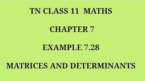 TN 11 maths chapter 7 example 7.28