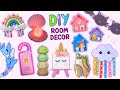 10 diy room decor ideas  cat wall decor  unicorn desk decor  handmade lamp ideas and more