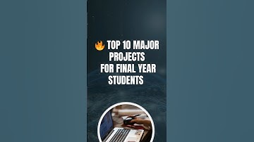 🔥 Top 10 Major Projects for Final Year Students 2025 | CSE & IT Project Ideas #projectcompetition
