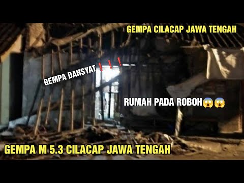 🔴Detik Detik Gempa Hebat Cilacap Jawa Tengah Hari ini 25 Desember 2022