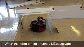 Automated Navigation and Mapping of Tunnel Systems through Use of Infrared Sensors and the Wall Foll