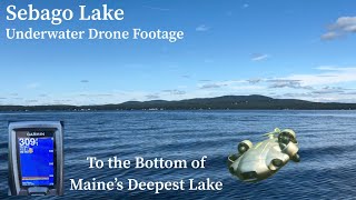 Underwater Drone Footage to the Bottom of Sebago Lake