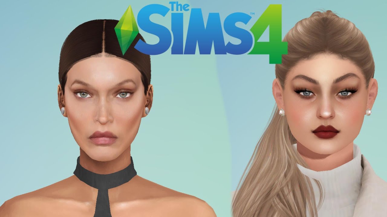 Bella & Gigi Hadid in the sims 4 COLLAB - YouTube
