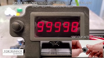 3D Printed TPU Suction Cup Cup Testing