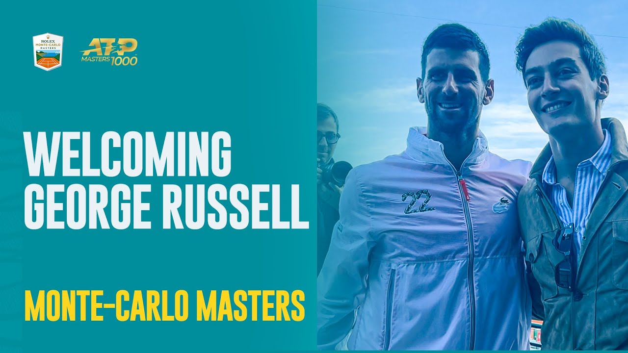 Welcoming George Russell To The Rolex Monte Carlo Masters 🏎🎾