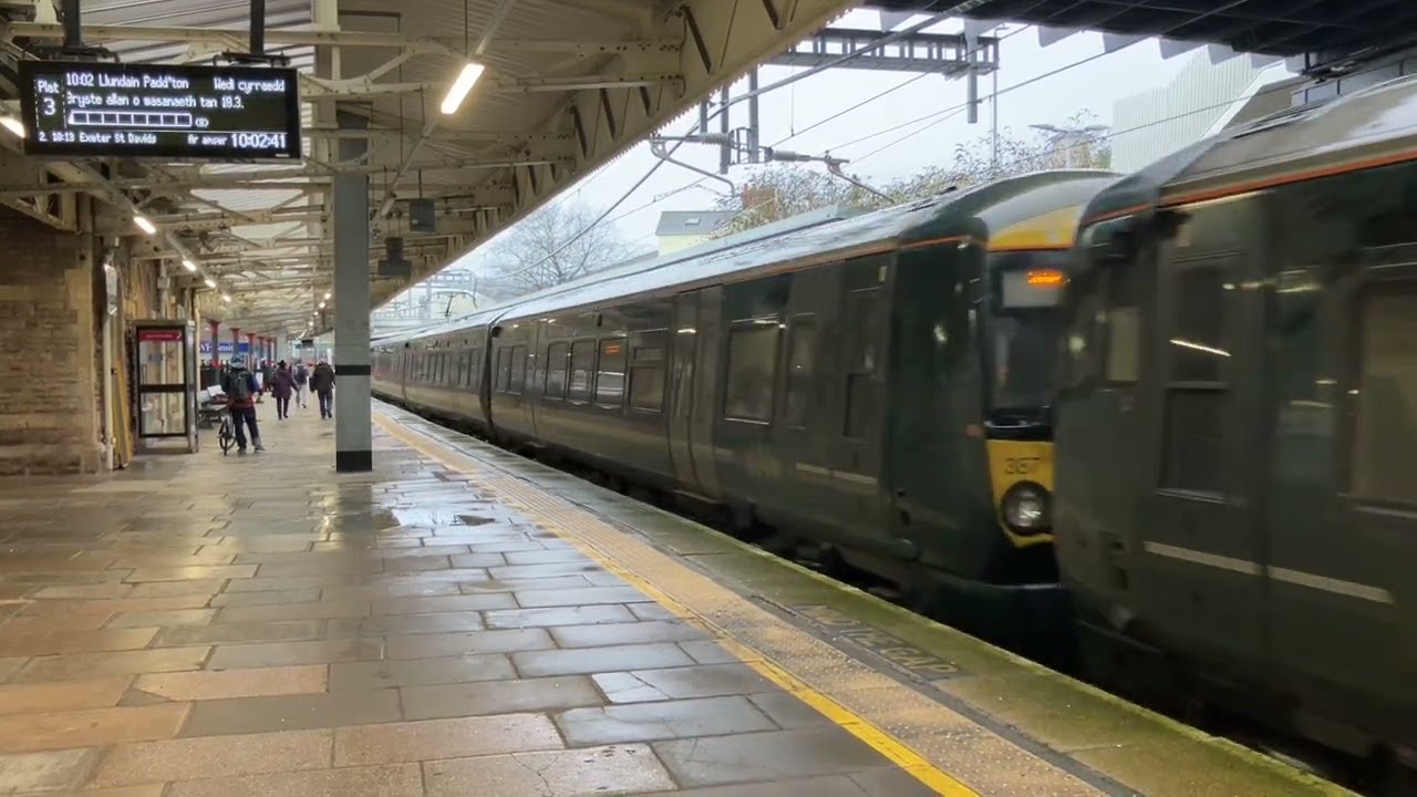 GWR 9:49AM SERVICE FROM CARDIFF CENTRAL TO LONDON PADDINGTON DEPARTING NEWPORT PLATFORM 3.