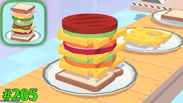 Flippy Sandwich All Levels Walkthrough Gameplay iOS,Android New Update Mobile Game Max Level #205