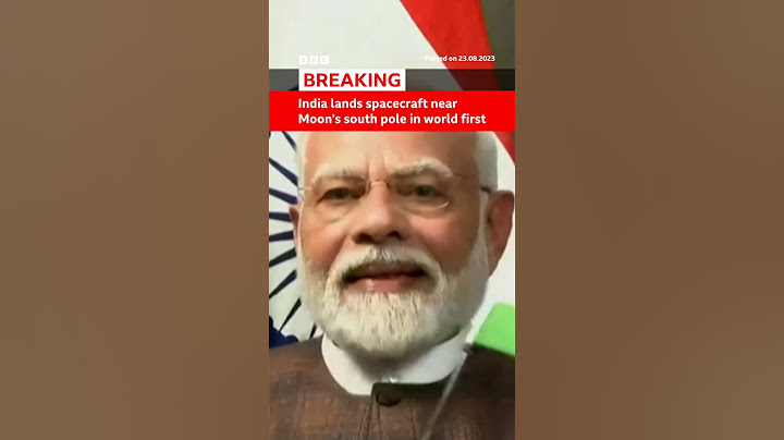 India's Chandrayaan-3 becomes first mission to land near the Moon's south pole. #Shorts #BBCNews