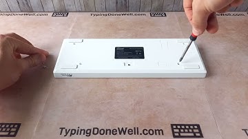 Keyboard disassembly - remove the plate from the case (quick how-to)