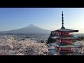 2024 Sakura Photos from Tokyo and Mt. Fuji with a Japanese song about cherry blossoms