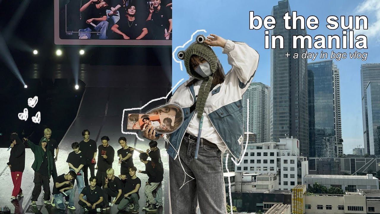 SEVENTEEN BE THE SUN 🐯 concert vlog, manila diaries, a day in bgc, carat vlog  (seventeen bets)