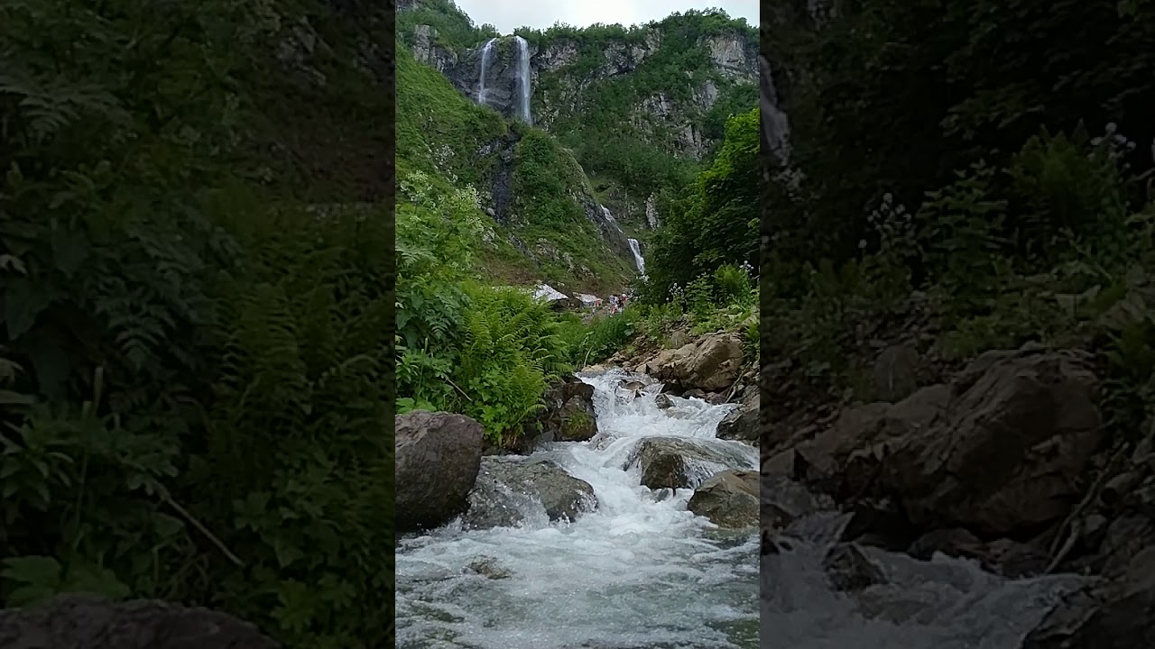 Водопад поликаря на машине Водопад поликаря на машине