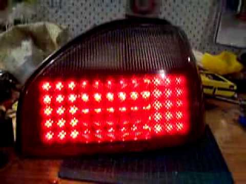 Nissan RNN14 GTI-R LED Tail light conversion - Assembled - Test