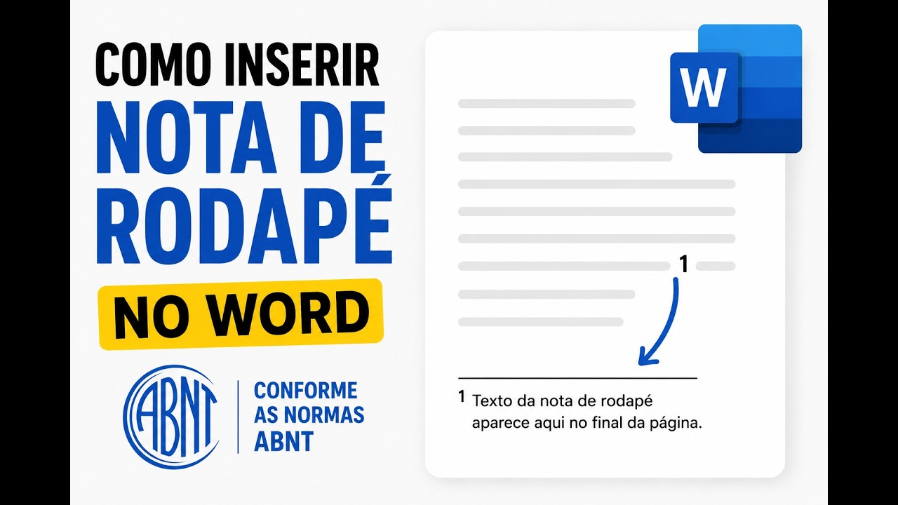 NOTA DE RODAPÉ Como Inserir (ABNT 2026) - YouTube