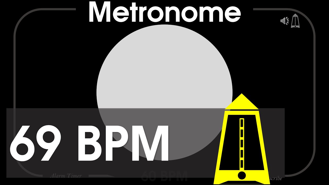 69 BPM Metronome - Adagietto \u0026 Andante 