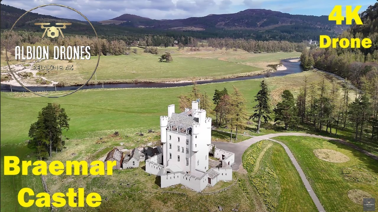 Spring Flowers at Braemar Castle, Aberdeenshire, Scotland - DJI AIR3 4K ...
