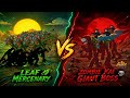 Leaf Mercenary vs Zombie Kai Giant Boss | Epic Fight ⚔️ STICKGAME ZONE