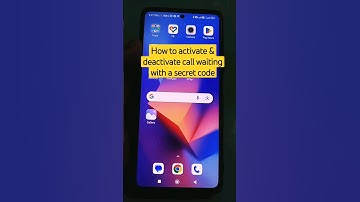 How to activate & deactivate call waiting with a secret code #android #callwaiting #shorts
