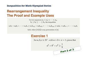 Inequalities for Math Olympiad: Rearrangement Inequality (Part 2)