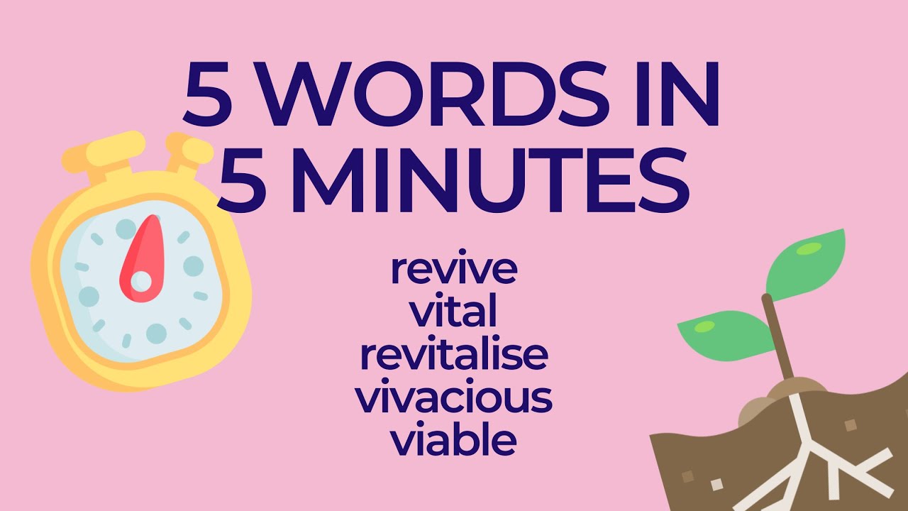 5 Words In 5 Minutes - Viv Or Vit - Youtube