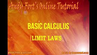 Basic Calculus : Limit Laws