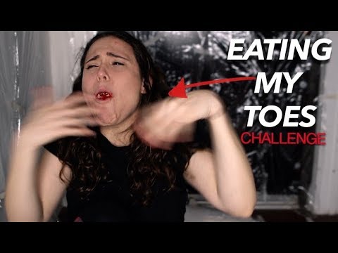 EATING MY TOES CHALLENGE