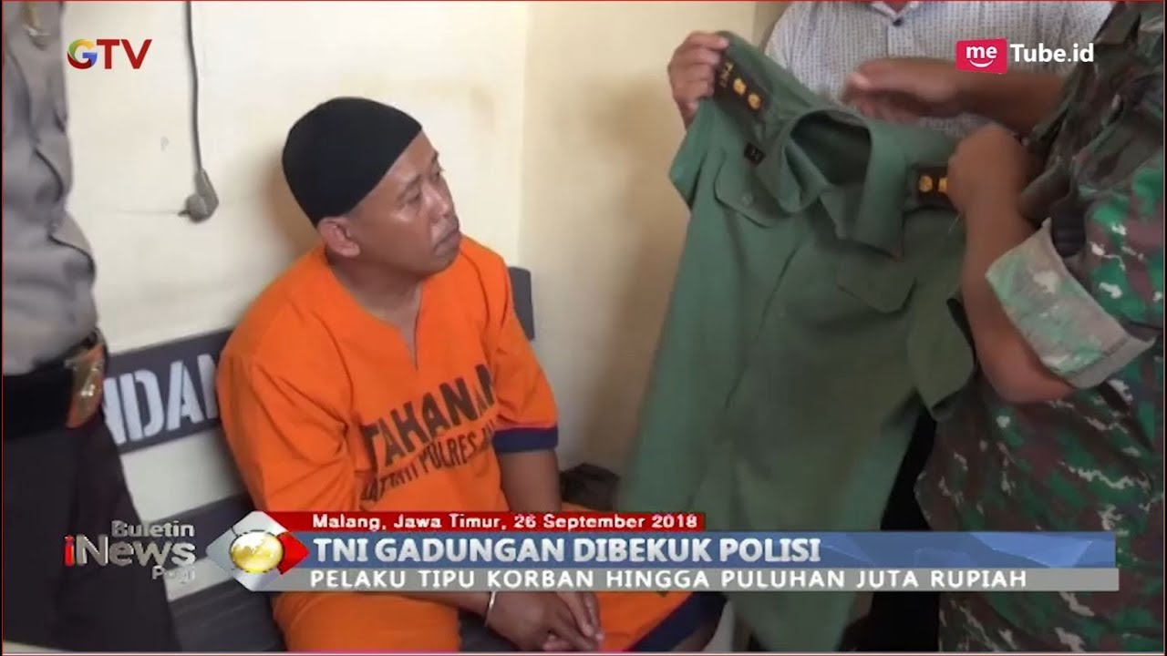 Tipu Warga akan Lulus Jadi PNS, TNI Gadungan Ini Meraup Puluhan Juta - BIP 26/09