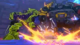 transformers devastation menasor and devastator vs sideswipe fight episode 7