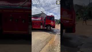Border Patrol Police Unit 426 assisted in evacuating citizens and cleaning up the area after the ...
