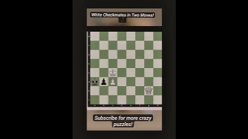 Crazy Chess Puzzle! 😱 White Checkmates in Just 2 Moves!
