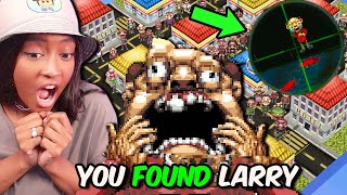 Lets Find Larry... but he keeps running from me and I have a GUN!! A Where's Waldo Horror Game!