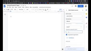 How to Use Google Docs Citation Tool