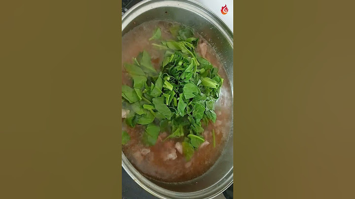 vine spinach pork soup