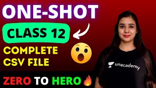 Famous Computer Science | CSV File | One Shot | Class 12 Lovejeet Arora Net Worth