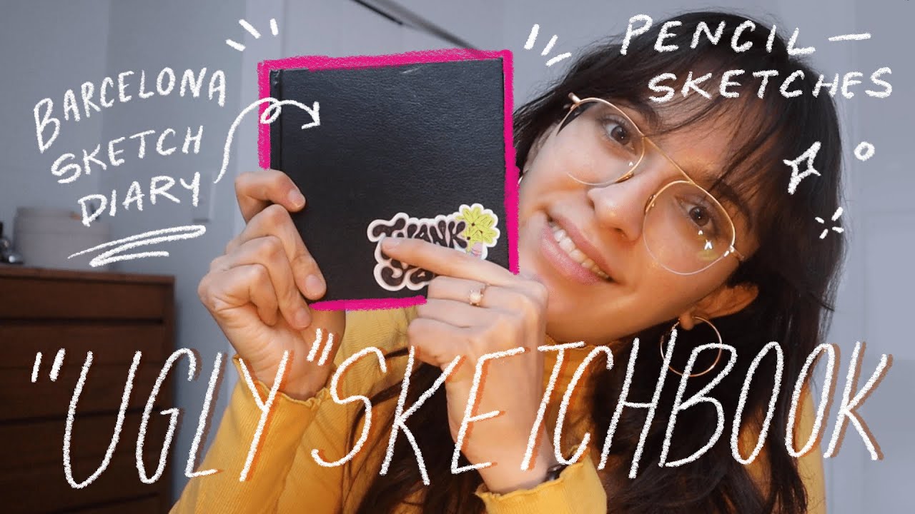 My Barcelona Ugly Sketchbook Diary Tour 2021 - YouTube