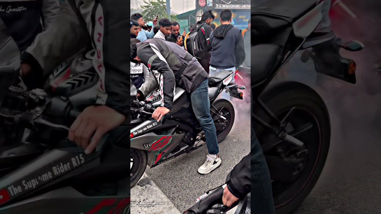 R15 vs MT15 Burnout🔥